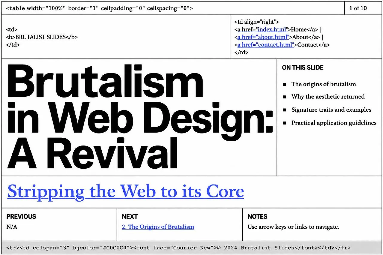 Brutalism in Web Design